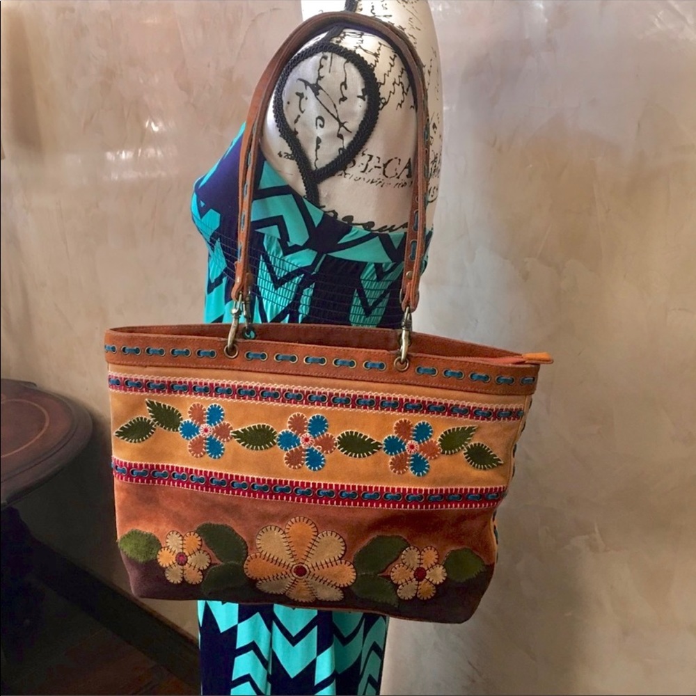 Isabella Fiore Suede Bag Vintage